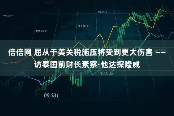 倍倍网 屈从于美关税施压将受到更大伤害 ——访泰国前财长素察·他达探隆威